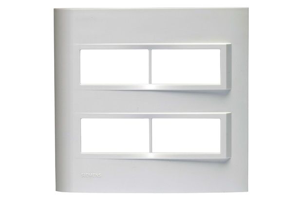 Placa 4x4 para 4 Módulos Distribuídos Vivace Branco