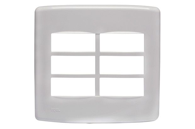 Placa 4x4 para 6 Módulos Duale Up Branco