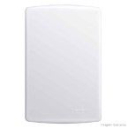 Placa cega 4x2 com suporte branco Siena Alumbra