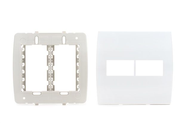 Placa com Suporte 2 Postos Separados 4 X 4 Ref: 5 Tg 99030