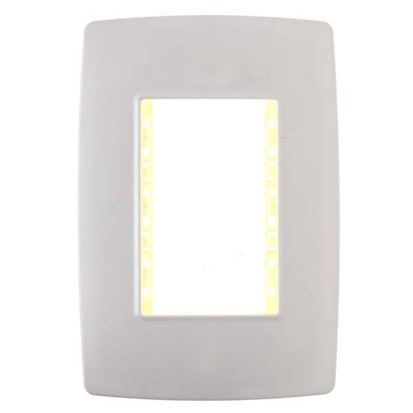 Placa com Suporte 4x2 3 Módulo(s) Branco S30 Simon