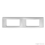 Placa com suporte para 2 módulos Única Schneider