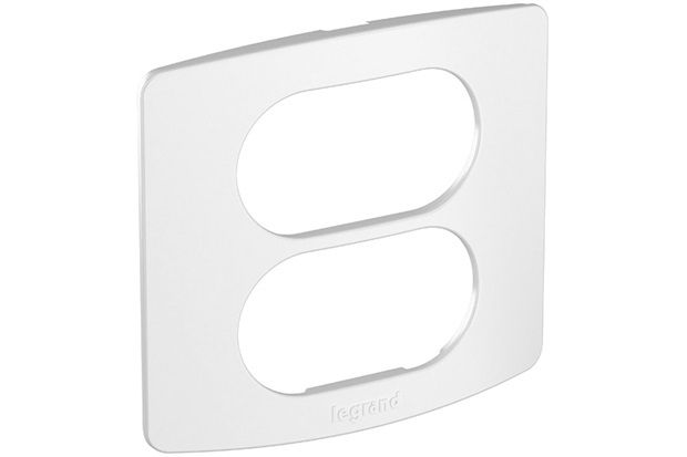 Placa E Suporte 2 Postos para Móveis Nereya Branco