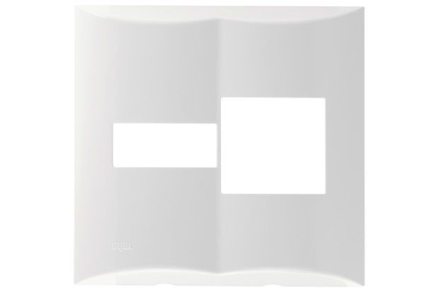 Placa para 1 Módulo 2 Modulos Duplo 4x4 Brava Branco