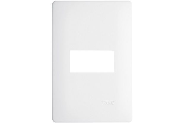 Placa para 1 Módulo Horizontal 4x2 Habitat Branca