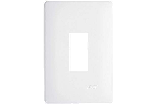 Placa para 1 Módulo Vertical 4x2 Habitat Branca