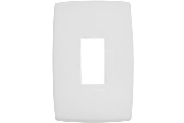 Placa para 1 Posto Verical 4x2 Pialplus Branca