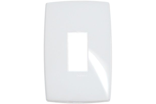 Placa para 1 Posto Vertical Gloss 4x2