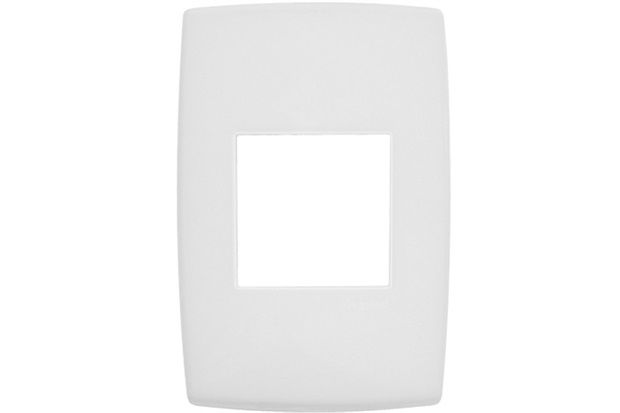 Placa para 2 Postos 4x2 Pialplus Branca