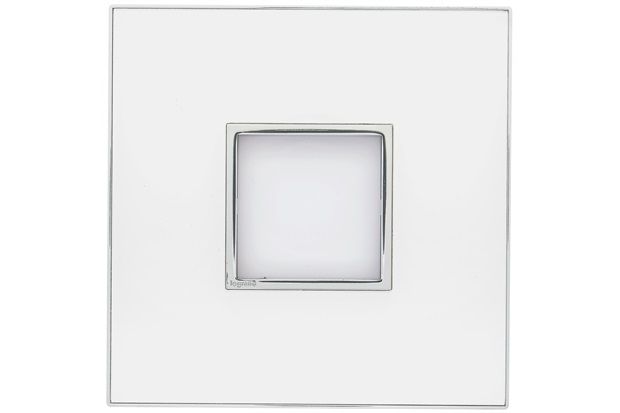 Placa para 2 Postos Arteor Mirror White 4x4