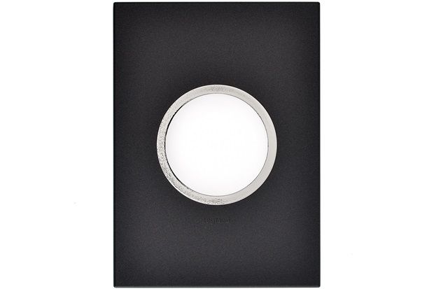 Placa para 2 Postos Redonda Arteor Grafite 4x2