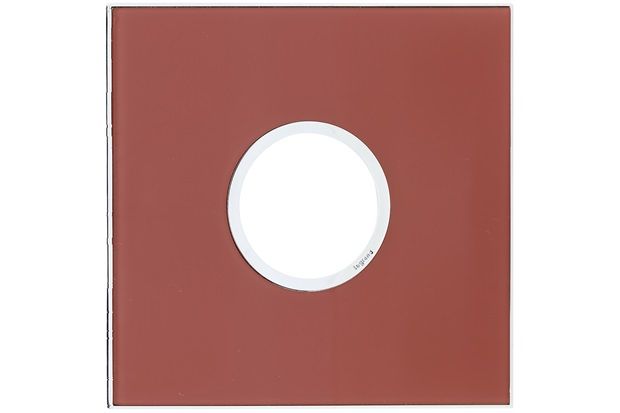 Placa para 2 Postos Redonda Arteor Mirror Red 4x4