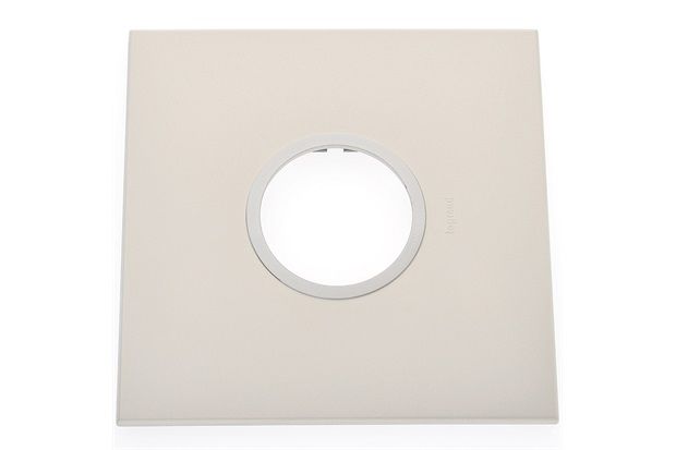 Placa para 2 Postos Redonda Arteor Pearl Alumínio 4x4