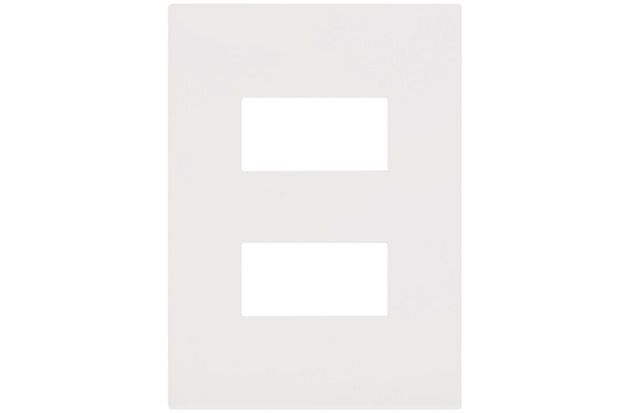 Placa para 2 Postos Separados Arteor White 4x2