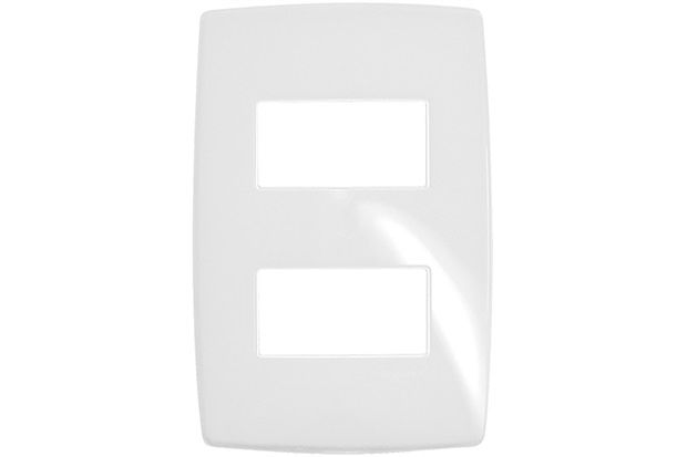 Placa para 2 Postos Separados Gloss 4x2