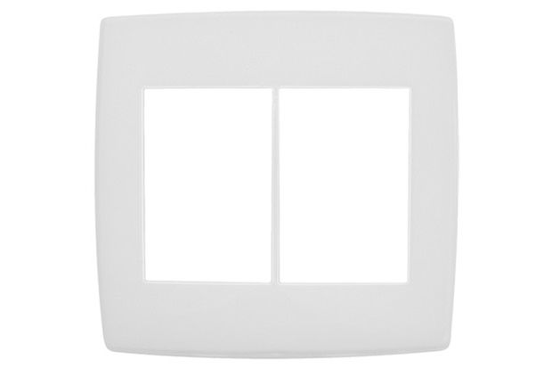 Placa para 3 3 Postos 4x4 Pialplus Branca