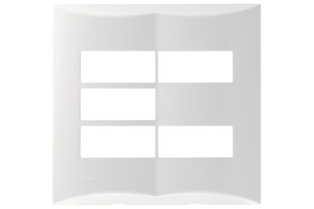 Placa para 3 Módulos 2 Módulos 4x4 Brava Branco