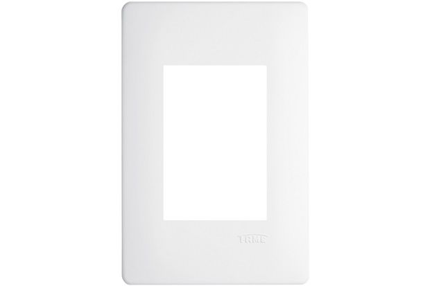 Placa para 3 Módulos Horizontais 4x2 Habitat Branca