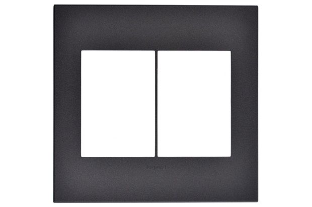 Placa para 3 Postos Separados Arteor Grafite 4x4