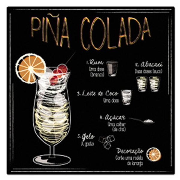 Placa Piña Colada 20x20cm