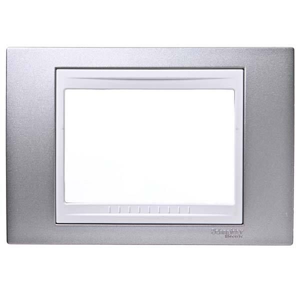 Placa sem Suporte 4x2 Cinza Única Plus Schneider