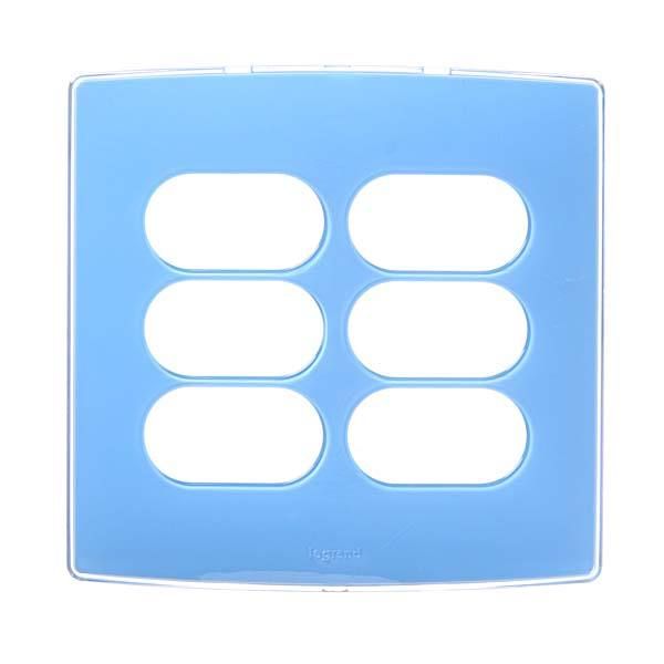 Placa sem Suporte 4x4 Azul Nereya Pial Legrand