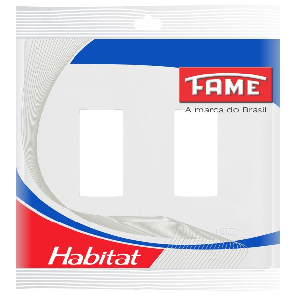 Placa sem Suporte 4x4 Branco Habitat Fame