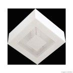 Plafon 18x18cm para 1 lâmpada Valencia transparente Tualux