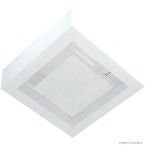 Plafon 26x26cm para 2 lâmpada Valencia transparente Tualux