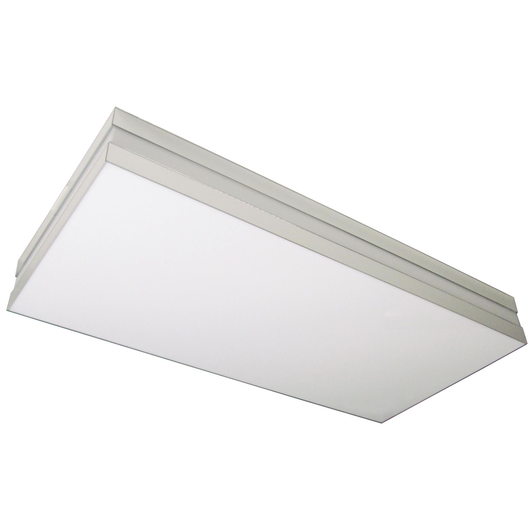 Plafon Bilbão G Retangular Acrílico Espelhado Bivolt Tualux