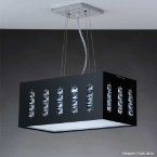 Plafon Cristal LED 1x20W 127V 6400K preto Bronzearte