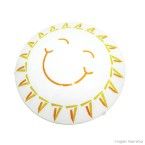 Plafon de aço para 2 lâmpadas E27 Happy 30cm bivolt 60W branco Bronzearte