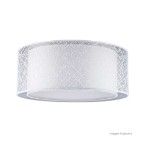 Plafon Lace para 4 lâmpadas E27 60W 45x45x16cm branco Bronzearte