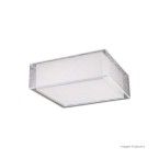 Plafon Lace para 4 lâmpadas E27 60W 55x55x16 branco Bronzearte