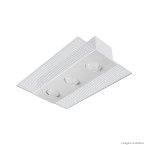 Plafon Monaco 46x33cm para 3 lâmpadas E27 branco Tualux
