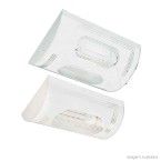 Plafon para 1 lâmpada Mini 25x25cm listrado branco Tualux