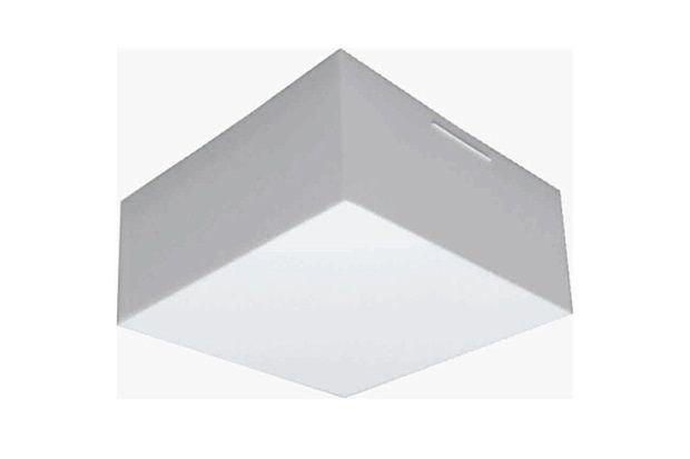 Plafon para 1 Lâmpada Valência 01 Acrílico Jateado Quadrado