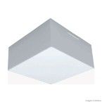 Plafon quadrado para 2 lâmpadas E27 Valencia 21x21cm branco Tualux