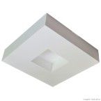 Plafon quadrado para 4 lâmpadas Asturias 36x36cm branco Tualux