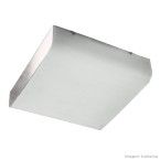 Plafon quadrado para 6 lâmpadas E27 100W branco Pantoja