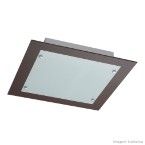 Plafon quadrado para lâmpada E27 grande Plano 100W branco Pantoja