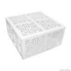 Plafon rendado para 1 lâmpada E27 105 branco Taschibra