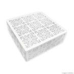 Plafon rendado para 1 lâmpada E27 106 branco Taschibra