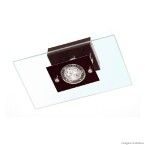 Plafon retangular para 1 lâmpada G10 branco espelhado Pantoja