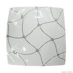 Plafon Trama quadrado 30x30cm para 2 lâmpadas E27 Bronzearte