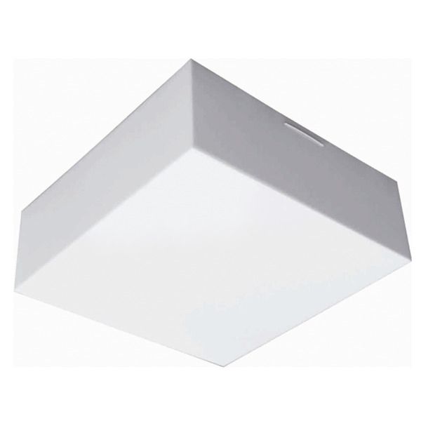 Plafon Valência M Quadrado Acrílico Branco Bivolt Tualux