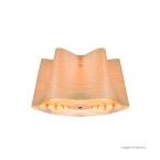 Plafon Wood para 2 lâmpadas madeira Bronzearte