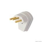 Plugue 90° lateral 10A 250V sobrepor Fame