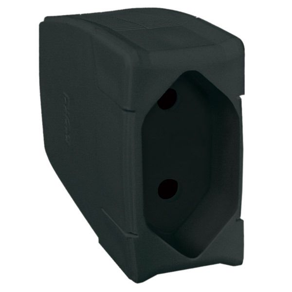 Plugue Fêmea 2 Pólos 20A 250V Preto Pial Legrand