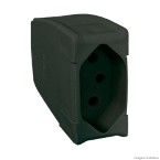 Plugue Prolongador bipolar 20A preto Pial